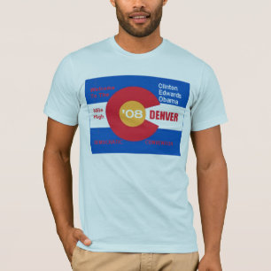 Nationale demokratische Versammlungs-Denver-Flagge T-Shirt