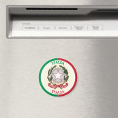 Nationale Emblem-Circle-Form in Italien Magnet (In Situ (Geschirrspüler))