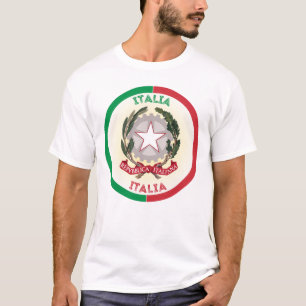 Nationale Emblem-Circle-Form in Italien T-Shirt