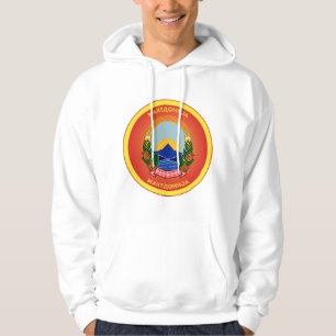 Nationale Emblem-Schalung Nordmakedonien Hoodie