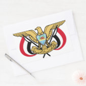 Nationale Embleme des Jemen Rechteckiger Aufkleber (Umschlag)