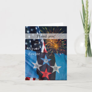 Nationale Erinnerung Vergessen Sie niemals die Dan Dankeskarte