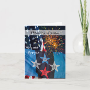 Nationale Erinnerung vergisst nie, an euch zu denk Karte