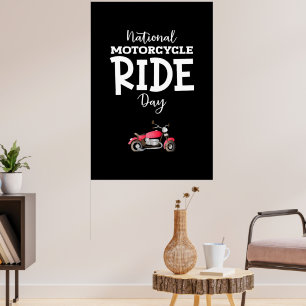 Nationale Fahrradfahrtagsschilder Poster