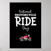 Nationale Fahrradfahrtagsschilder Poster (Vorne)