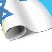 Nationale Farben Israels Geschenkpapier (Rolleneckpunkt)