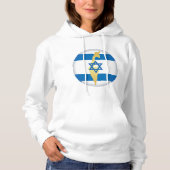 Nationale Farben Israels Hoodie (Vorderseite)