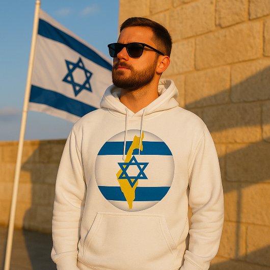 Nationale Farben Israels Hoodie