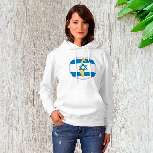 Nationale Farben Israels Hoodie