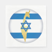 Nationale Farben Israels Serviette (Vorderseite)