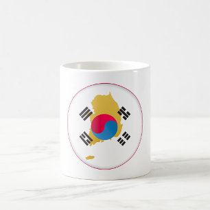 Nationale Farben Südkoreas Kaffeetasse