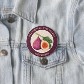 Nationale Fig Week, Vintage Abbildungen Button (Beispiel)