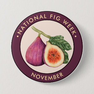 Nationale Fig Week, Vintage Abbildungen Button