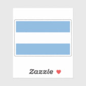 Nationale Flagge Argentiniens (1812-1818) Aufkleber (Blatt)