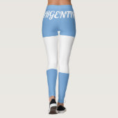 Nationale Flagge Argentiniens anpassen Leggings (Rückseite)