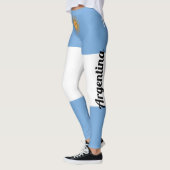 Nationale Flagge Argentiniens anpassen Leggings (Links)