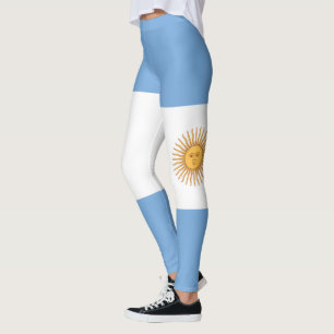 Nationale Flagge Argentiniens anpassen Leggings
