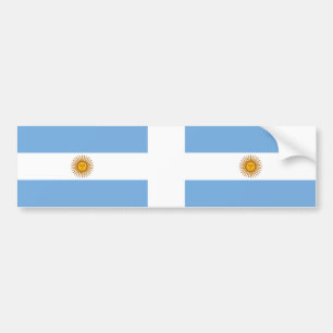 Nationale Flagge Argentiniens Autoaufkleber