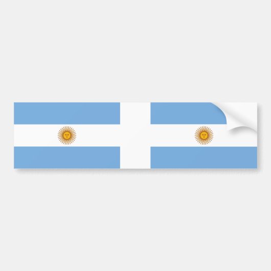 Nationale Flagge Argentiniens Autoaufkleber (Vorne)
