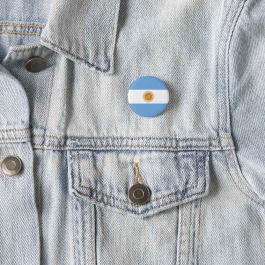 Nationale Flagge Argentiniens Button (Beispiel)