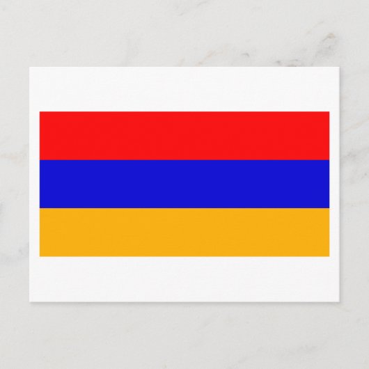 Nationale Flagge Armeniens Postkarte (Vorderseite)