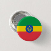 Nationale Flagge Äthiopiens Button (Vorne & Hinten)