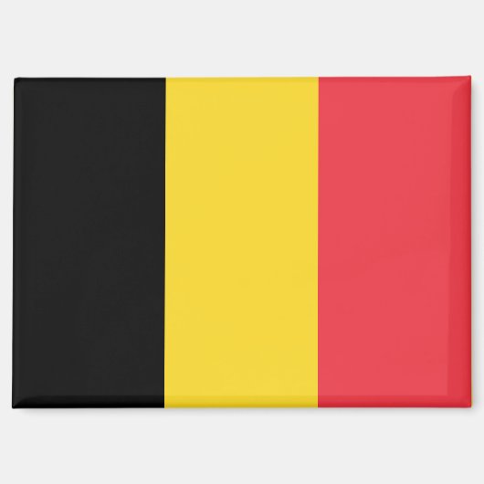 Nationale Flagge Belgiens Rechteck-Magnet Magnet (Vorderseite)