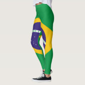 Nationale Flagge Brasiliens Leggings (Links)