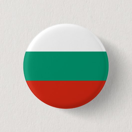 Nationale Flagge Bulgariens Button (Vorderseite)