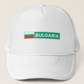 Nationale Flagge Bulgariens Truckerkappe (Vorderseite)