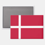Nationale Flagge Dänemarks Rektangle-Magnet Magnet (Vorderseite/Rückseite)