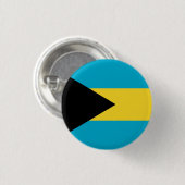 Nationale Flagge der Bahamas Button (Vorne & Hinten)