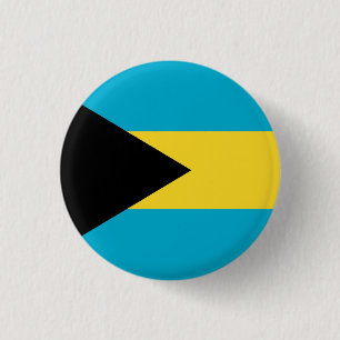 Nationale Flagge der Bahamas Button