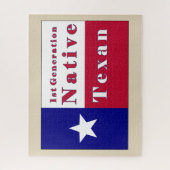 Nationale Flagge der ersten Generation für Texan Puzzle (Vertikal)