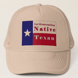 Nationale Flagge der ersten Generation für Texan Truckerkappe