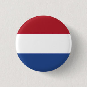 Nationale Flagge der Niederlande Button