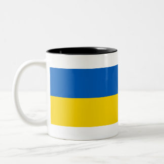 Nationale Flagge der Ukraine / к а їра Zweifarbige Tasse