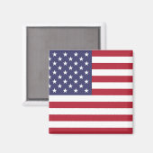 "Nationale Flagge der USA USA Magnet (Vorderseite/Rückseite)