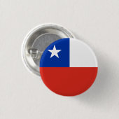 Nationale Flagge des Chilen Button (Vorne & Hinten)