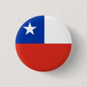 Nationale Flagge des Chilen Button (Vorderseite)