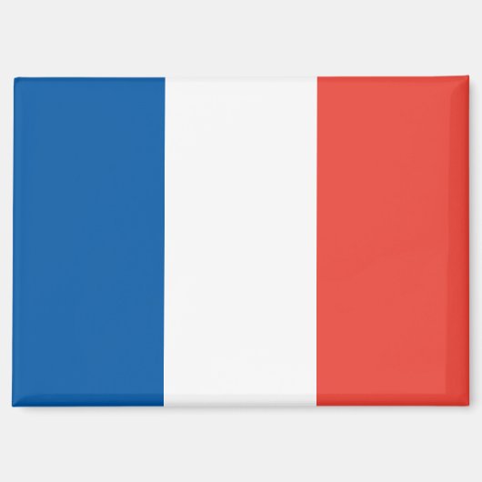Nationale Flagge des französischen Rechteck-Magnet Magnet (Vorderseite)