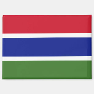 Nationale Flagge des Gambia-Rectangle-Magneten Magnet