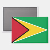 Nationale Flagge des Guyana-Rectangle-Magneten Magnet (Vorderseite/Rückseite)