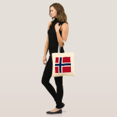 NATIONALE FLAGGE DES NORWEGISCHEN TOTE-BAG TRAGETASCHE (Vorderseite (Model))