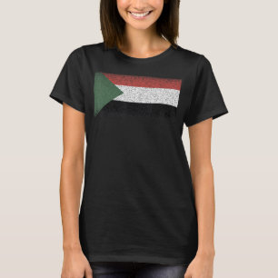 Nationale Flagge des Sudan-Souvenirs für Männer -  T-Shirt