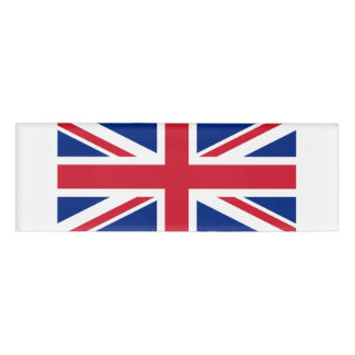 Nationale Flagge des Vereinigten Königreichs Namenschild