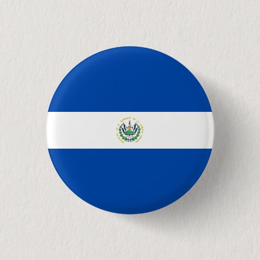 Nationale Flagge El Salvadors Button (Vorderseite)