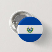 Nationale Flagge El Salvadors Button (Vorne & Hinten)