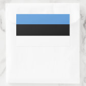 Nationale Flagge Estlands Rechteckiger Aufkleber (Tasche)