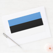 Nationale Flagge Estlands Rechteckiger Aufkleber (Umschlag)